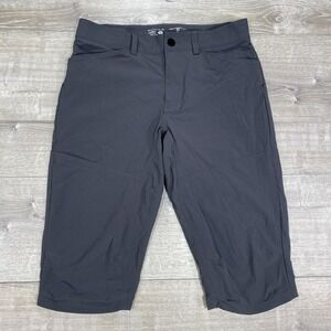 Mountain Hardwear Shorts Mens 31 Gray Hiking Stretch Nylon Trail Outdoor OM8128‎